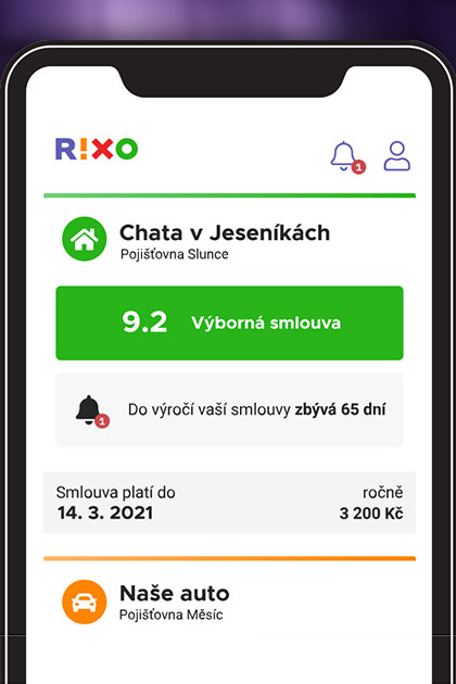 Mobilní aplikace Rixo