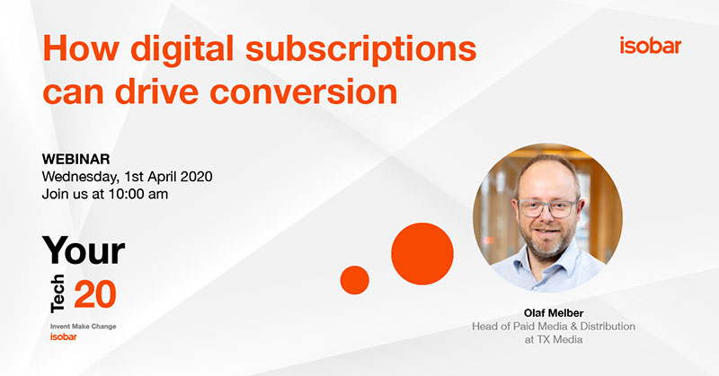 Pozvánka na webinář How digital subscriptions can drive conversion
